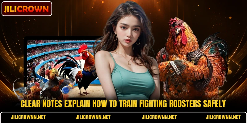 Clear notes explain How to train fighting roosters safely