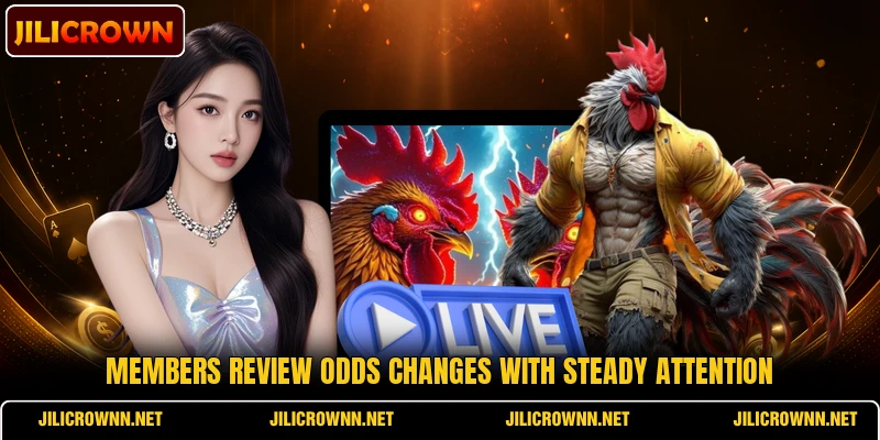 Members review odds changes with steady attention
