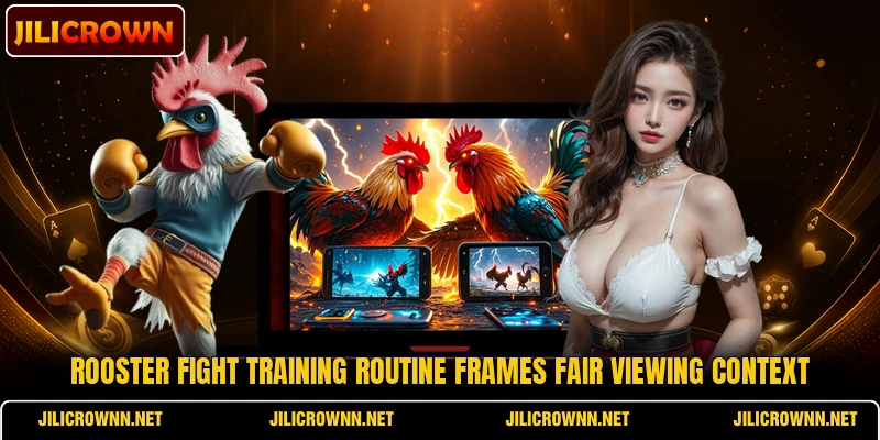 Rooster fight training routine frames fair viewing context Rooster fight training routine frames fair viewing context