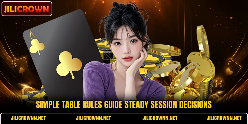 Simple table rules guide steady session decisions Simple table rules guide steady session decisions